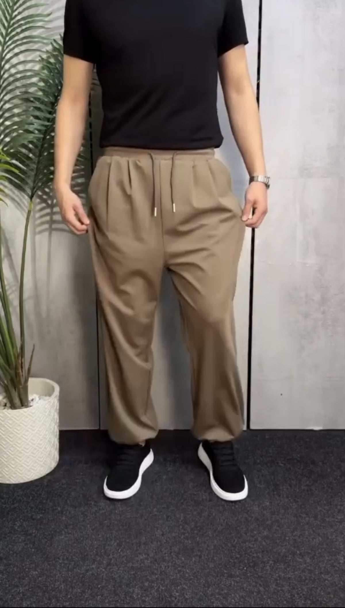 Track  Wide Leg Cotton