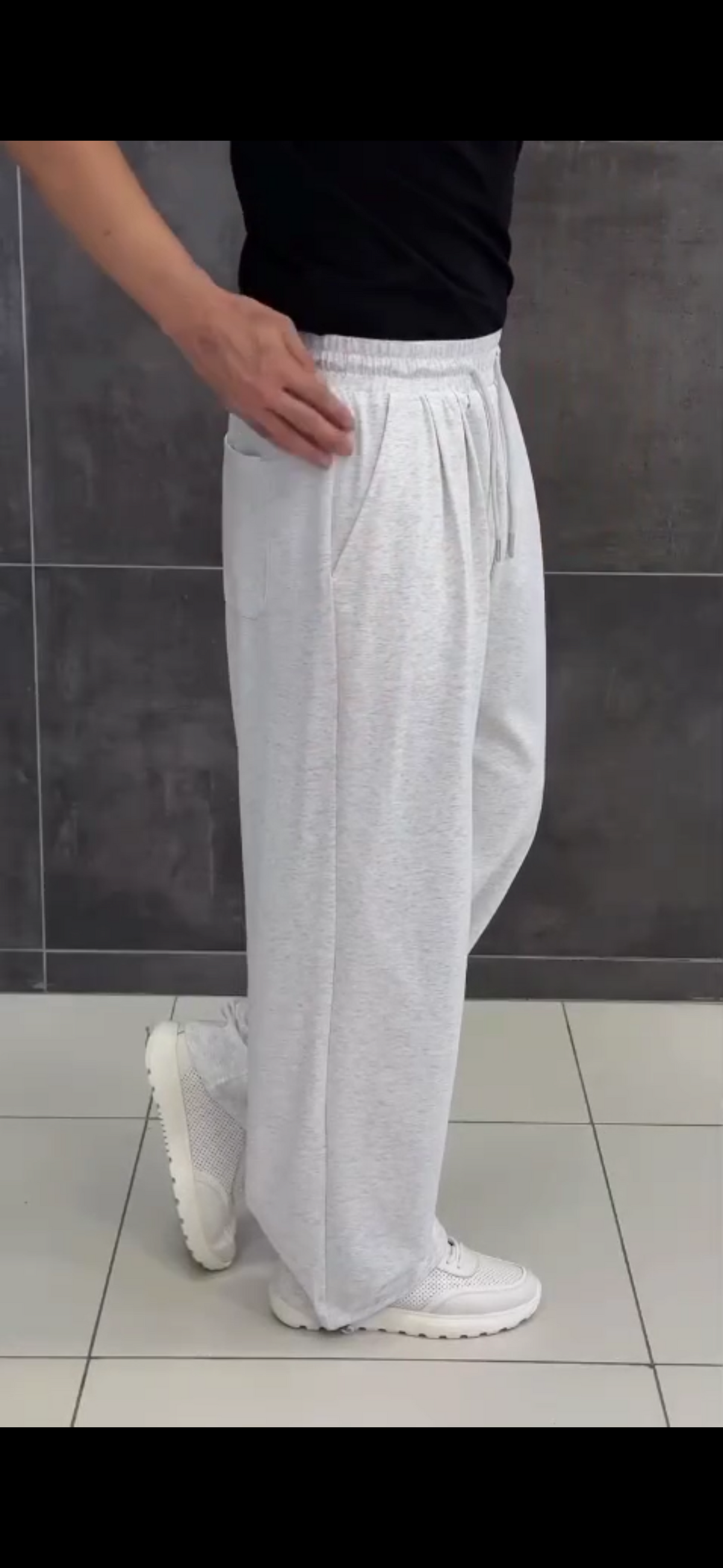 Track  Wide Leg Cotton