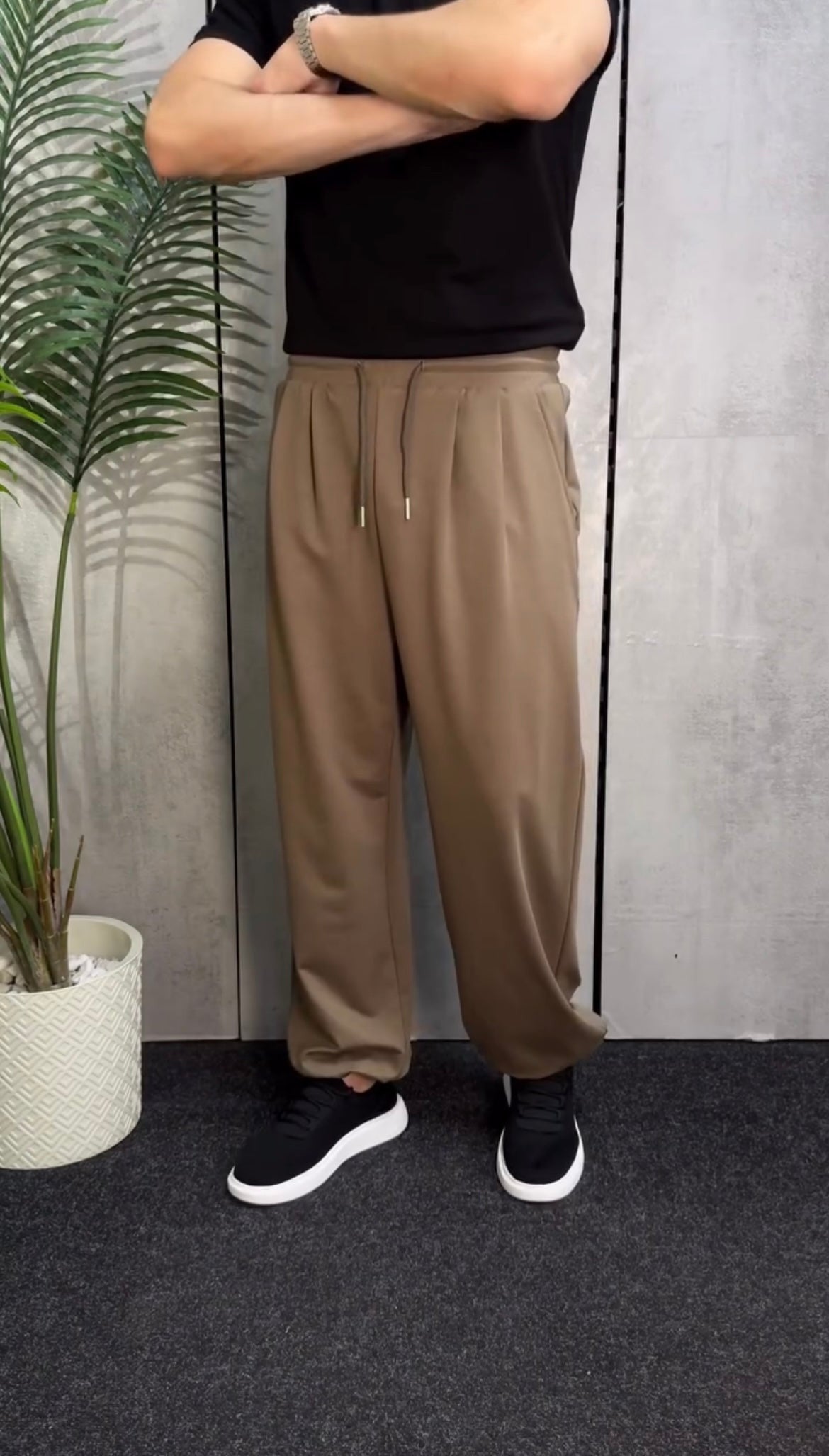 Track  Wide Leg Cotton