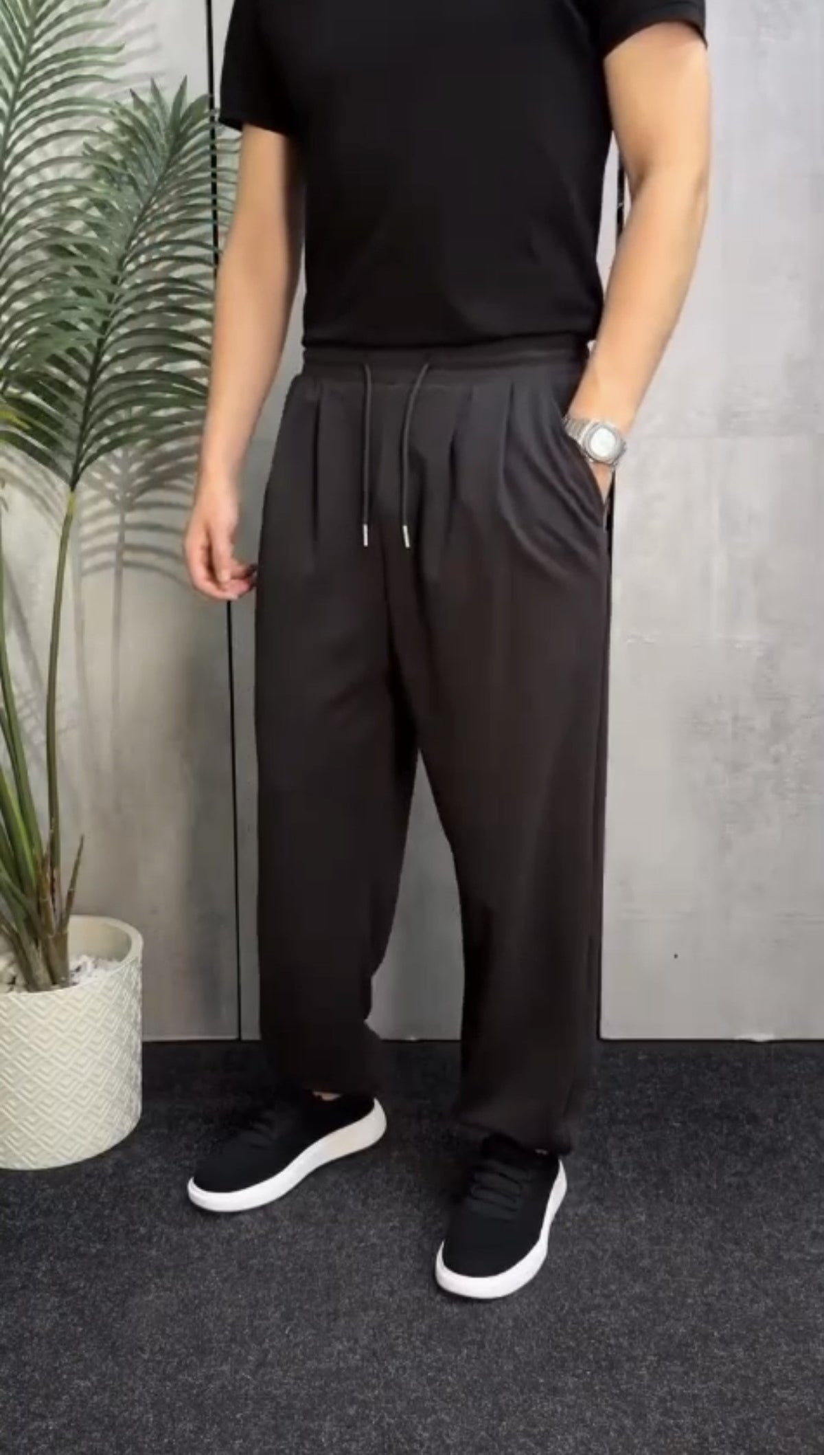 Track  Wide Leg Cotton
