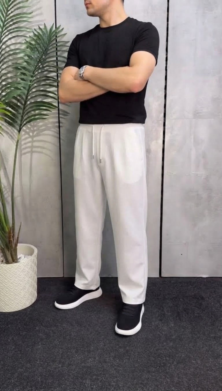 Track  Wide Leg Cotton