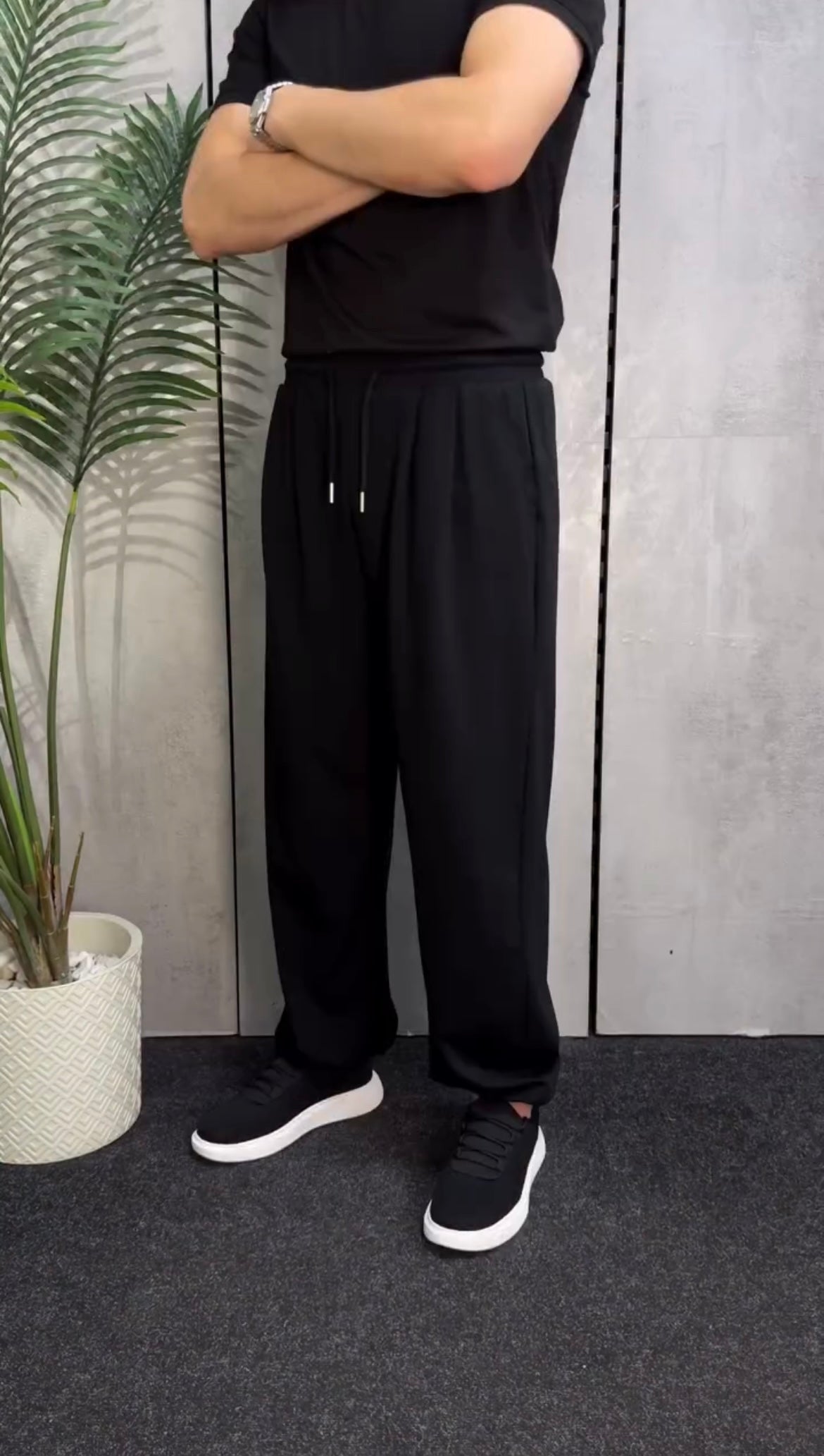 Track  Wide Leg Cotton