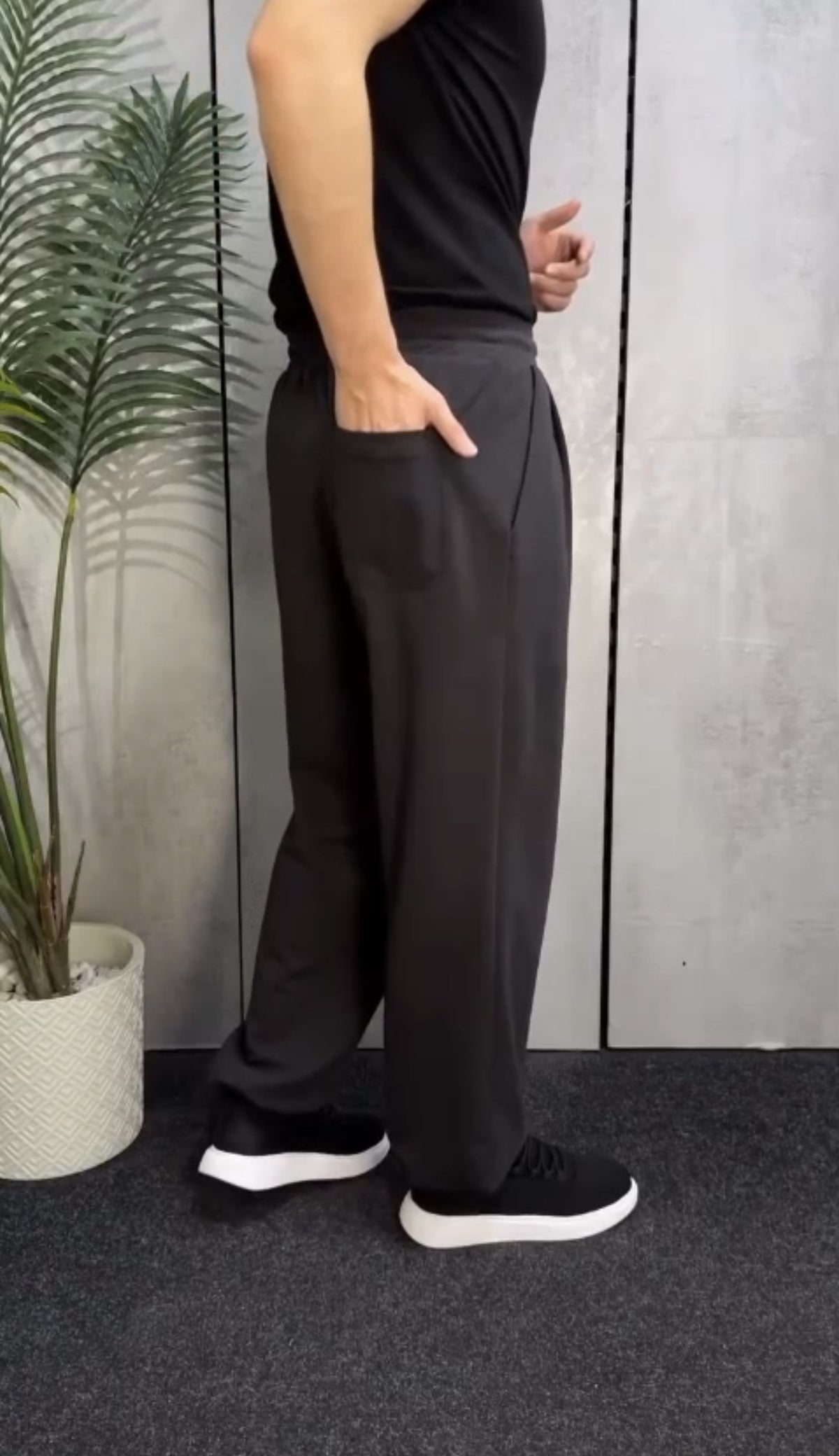 Track  Wide Leg Cotton