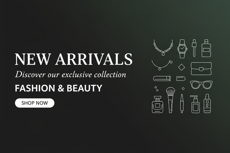 New Arrivals Dark Premium Banner