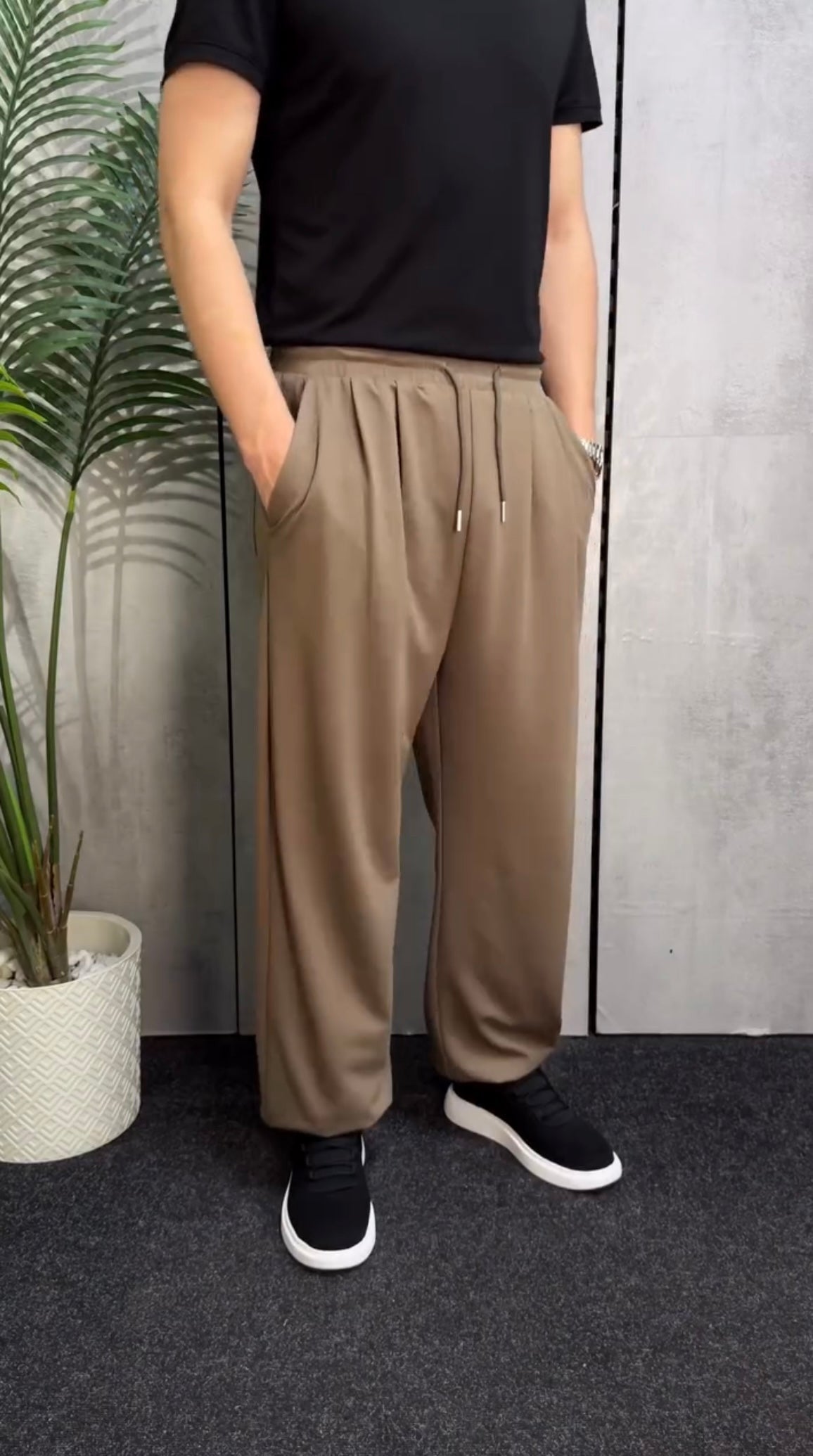 Track  Wide Leg Cotton